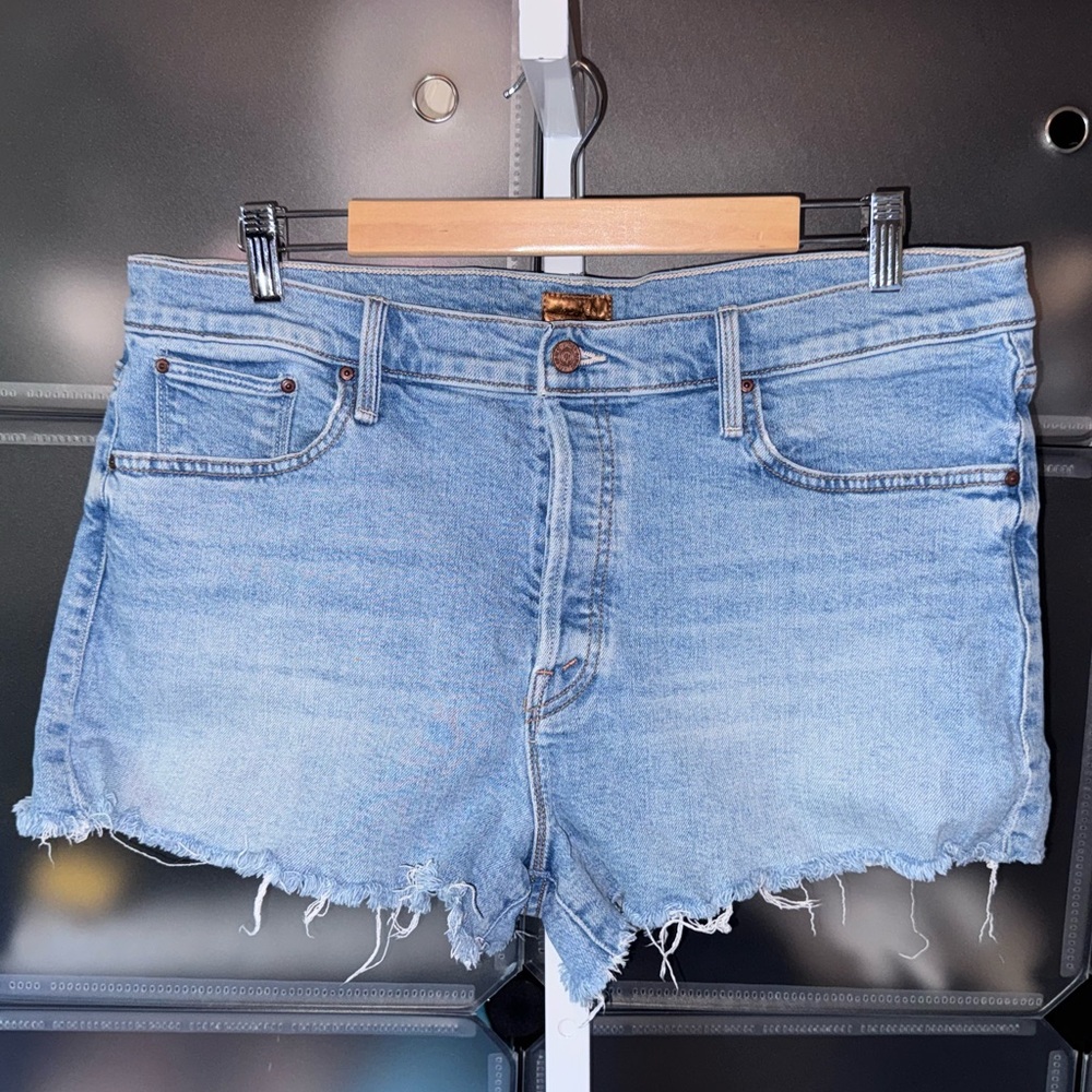 MOTHER The Scrapper Cut Off Fray Short Camera Obscura Denim Shorts Women’s 33